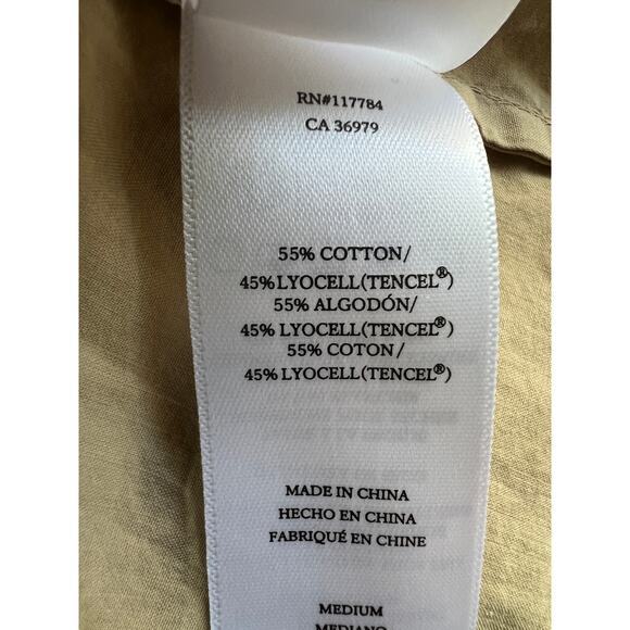 RAILS WOMENS SIZE MEDIUM NATALIE TIE WAIST MINI DRESS OLIVE KHAKI TAN NEW - Picture 12 of 14